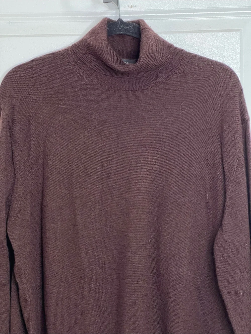 Banana Republic Sweater Mens XL Brown 100% Merino Wool Turtleneck Knit Pullover